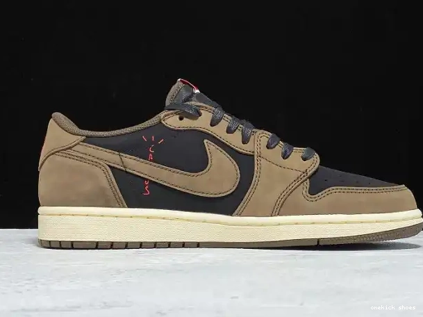 Chep Onekick OG 1 Air Low x Dark Mocha Travis Jordan SP Scott CQ4277-001 0323